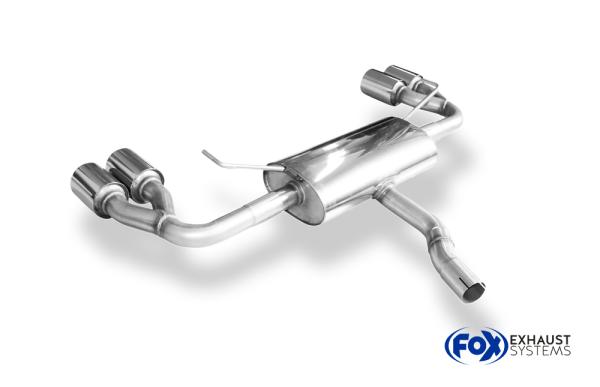 Endschalldämpfer rechts/links - 2x90 Typ 13 rechts/links passend für: Toyota Auris 2006-2011 - E15 Diesel